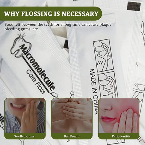 150 Count Dental Flossers, Individually Wrapped Floss Picks for Travel and Oral Care