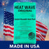 Packs (59)- 1-Pack HEAT WAVE Instant Heat Medium Medical Grade Reusable Green Fast and HOT - Made in USA for Muscle