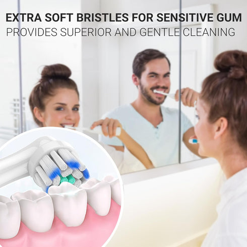 Replacement Toothbrush Heads Compatible with Oral B Braun Electric Toothbrush, 16 Pack, Precision Clean Brush Heads for