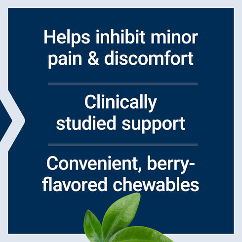 Life Extension Pea Discomfort Relief - Berry Flavor Supplement for Occasional Minor Pain & Discomfort, 60 Chewable