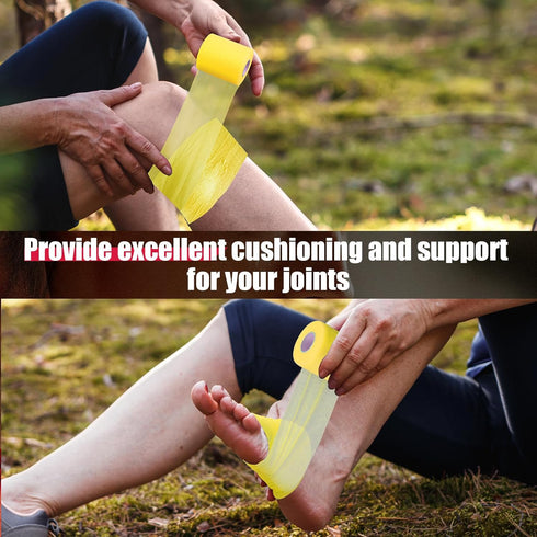 Upgraded 6 Pack Pre Wrap Athletic Tape - Multi Color Foam Underwrap for Soccer and Sports