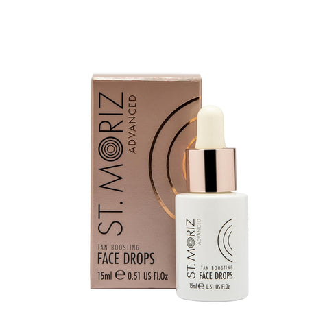 St Moriz Advanced Self Tanning, Tan Boosting Self Tanner Bronzing Drops for Face, 0.51 fl oz