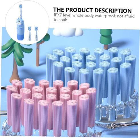 Set 4pcs Toothbrush Boys and Girls Electric Toothbrush Non-Slip Handle Oral Care Brush