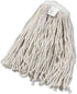 UNISAN Cut-End Wet Mop Head, Cotton, 20 Size, White (2020C)