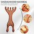 Manual Scalp Massager - Sandalwood Massager Tool for Scalp, Eye, Facial, Neck, Shoulder - Five Claw Gua Sha Comb