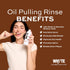 WHYTE Coconut Oil Pulling Mouthwash for Teeth Whitening & Gum Health (Cinnamon)