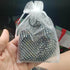 100 Count Organza Drawstring Gift Bags for Jewelry, Sheer Fabric 4x6 Inch Medium Size Treat Pouch for Parties