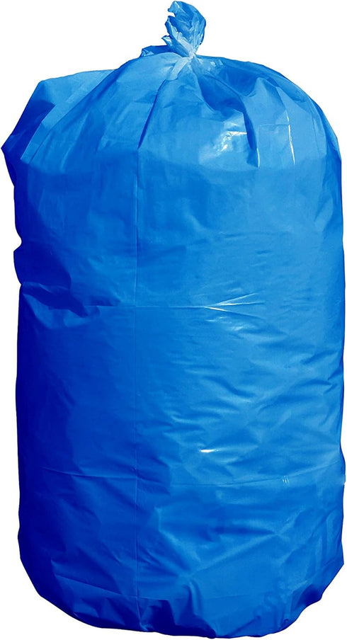 USA-Made Durable Facilities Maintenance Quality Trash Bags (40-45 Gallon, Blue) by Zenith Maintenance