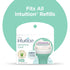 Schick Intuition Sleek Razors for Women, 1 Razor & 3 Blades Refill with Organic Aloe for Sensitive Skin