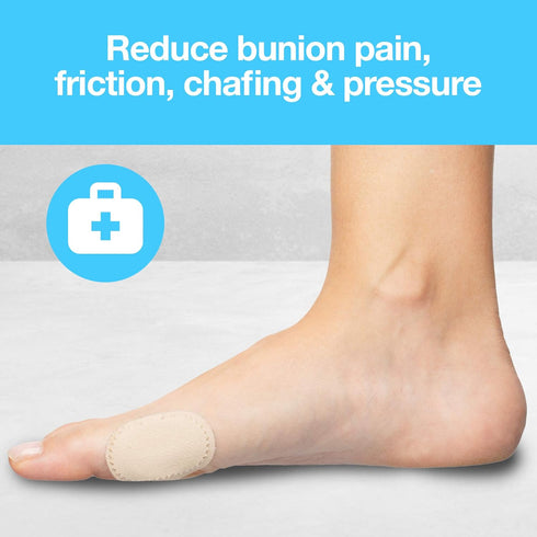 ZenToes Bunion Pain Relief Pads to Wear with Shoes - Moleskin Guards for Men and Women, All-Day Water-Resistant Adhesive