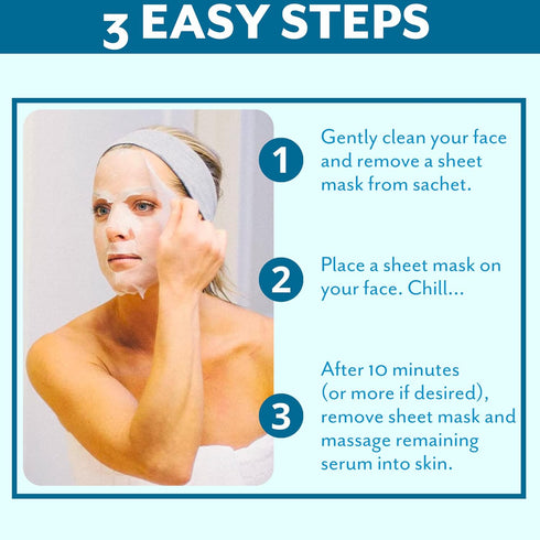 Patchology Hydrating Face Mask with Hyaluronic Acid - Moisturizing Sheet Masks for Men & Women, 2 Count
