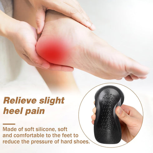 KALIONE 1/2 Inch Heel Lifts for Leg Length Discrepancy Gel Height Increasing Insoles Soft Shoe Lifts for Women Men