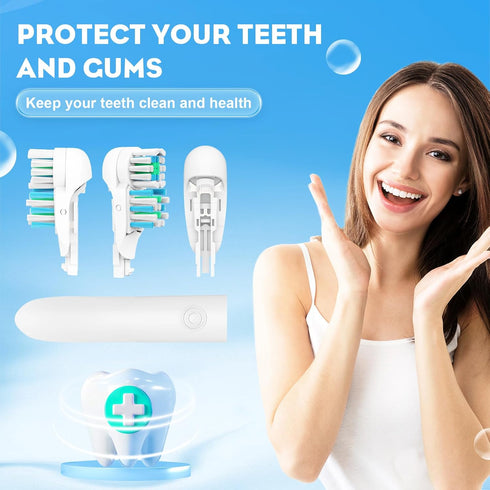 Electric Toothbrush Replacement Heads, 4/8/16 Pcs Sensitive Dual Clean Sets Fit for Braun Oral B