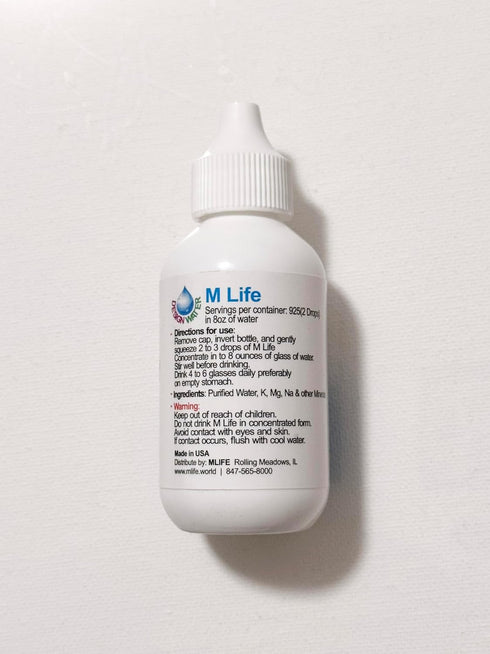 Mplus 2.0 Oz Pack, 925 8 oz Life Balance Your pH, Antioxidants Alkaline Mineral Drops, Single Portable, Yields Cups