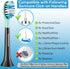 Aoremon Replacement Brush Heads for ExpertClean, ProtectiveClean 4100 5100 6100, 6 Pack, Black