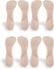 CB 4-Pairs Silicone Gel Invisible Slim Inserts, Arch Support Insoles for Women High Heel Shoes 5-7, Nude