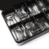 Short Square Nail Tips for Nail Extensions, 360pcs Pre Etched Gel Fake Nails Tips for Women, DIY French Style Salon at