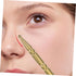 Hemoton Brass Handheld Acupuncture Roller Pen Dual-Ended Face Massage Tool for Facial Relaxation Neck and Shoulder