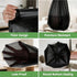 heihaily 1.6 Compostable Trash Bag Gallon - Black Unscented Strong Thick Tiny Garbage Bags Tear Resistant & Odor
