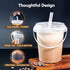 Qsqwsuye 15sets 34 packaging disposable plastic cup with lid and straw, ounce reusable and suitable for outdoor travel