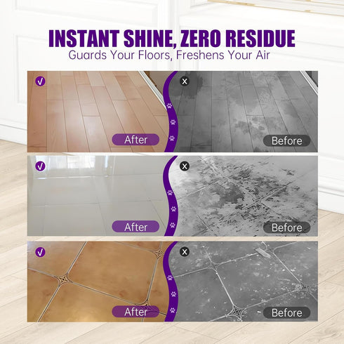 NXPPYY 4 Floor Cleaning Solution Compatible with Tineco iFLOOR Series, All Robot Vacuums & Wireless Wet-Dry Mops
