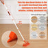 Qaestfy Ceiling Fan Cleaner Duster - 62.5’’ Extendable Long Handle Tool with Reusable Chenille & Microfiber Mop Head