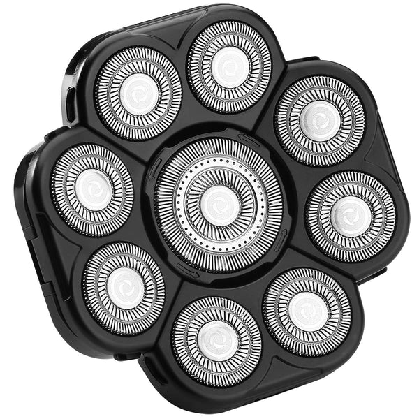 Upgraded 9 Blades Replacement Heads for Body Head Shaver, Compatible with Many Brands, Electric Razor Shaver