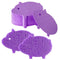 Scratch-Free Multipurpose Dish Sponge, Natural Cellulose Sponges for Makeup Removal and Car Cleaning, 50 Count Purple