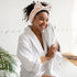 WHAVEL Hairband 3Pcs, Spa Headband and Wristband Set with Cute Bear Ears for Women and Girls (Coffee 01)
