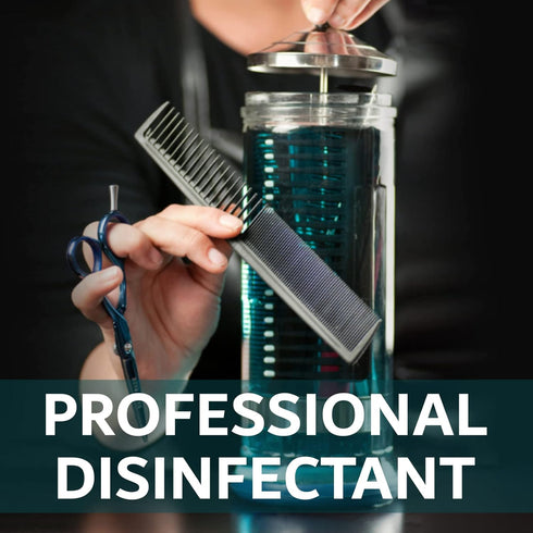 Unit Blue Barber Disinfectant Concentrate, Virucide, Fungicide, Anti-Rust Formula for Professional Barber Supplies