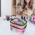 Cosmetic Bag Makeup Bag, Travel Cosmetic Bags for Women, Portable Waterproof Foldable Makeup Cases (Tie-Dye)