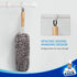 MR.SIGA Lint Free Microfiber Duster, Washable Reusable with Bamboo Handle, Replaceable Head for Household Cleaning