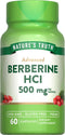 Nature's Truth Berberine 500mg | 60 Capsules | Vegan, Non-GMO, Gluten Free Supplement