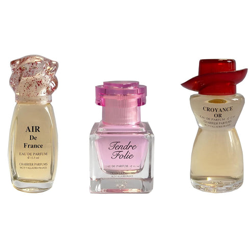 3 Eaux de Parfum Gift Set - 'Romance de France' - 33.6 ml - Made in Provence, France