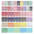 KUBOM 120-Pack Metal Snap Hair Clips, Barrettes for Girls, Toddlers, Women, 2 inch in Colored Candy Patterns