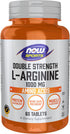 NOW Foods Sports Nutrition L-Arginine Double Strength 1000mg, Nitric Oxide Precursor, 60 Tablets