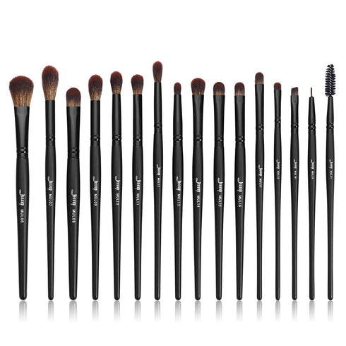 Jessup Eye Brushes Set, Vegan Makeup Brushes with 16pcs Premium Synthetic Brushes for Concealer, Powder, Eyeshadow