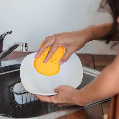 SOLUSTRE Kitchen Cleaning Sponge, Dish Washing Scrubber Pad for Pan Cleaning and Kitchen Dish Sponge