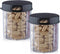 Round Pill Organizer Dispenser - Pack of 2 with 4 Compartments for Medication, Vitamins & Supplements, Daily Pill Case