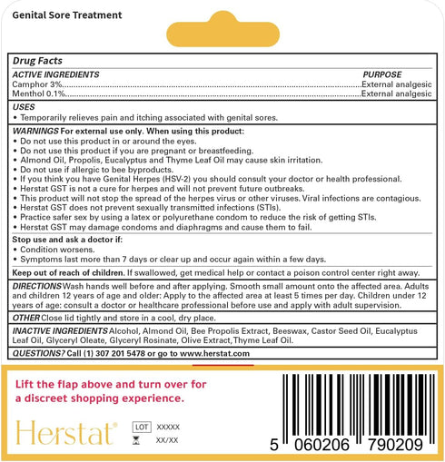 GST Genital Sore Treatment, Fast Relief from Genital Herpes Symptoms