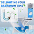 Qualirey 100 Pack Toilet Bowl Tablets - Long Lasting Automatic Cleaner for Bathroom Toilet Tank (Blue and White)