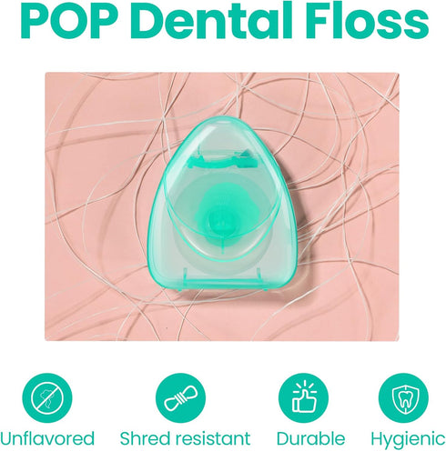 30 Boxes Dental Floss Bulk Travel Mint Waxed Dental Floss for Food Removal Tooth Floss Adults, Each Floss Tape 54.68 Yard/ 50m