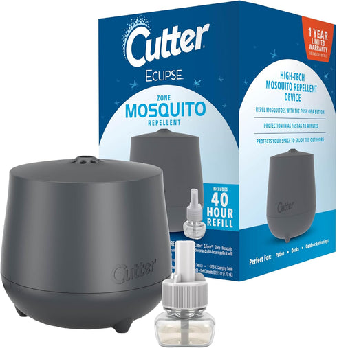 Cutter Eclipse Zone Mosquito Repellent Device, Outdoor Diffuser for Effective Mosquito Protection