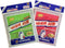 Korean Bath Exfoliating Washcloth - 8 Pcs Body Scrub Towel in Red and Green, Small Size GOLDSANGSA
