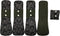 MUMBABY 5pcs 30.5cm / 12inch (Fit) Heavy Flow Charcoal Bamboo Mama Cloth/Menstrual Pads/Reusable