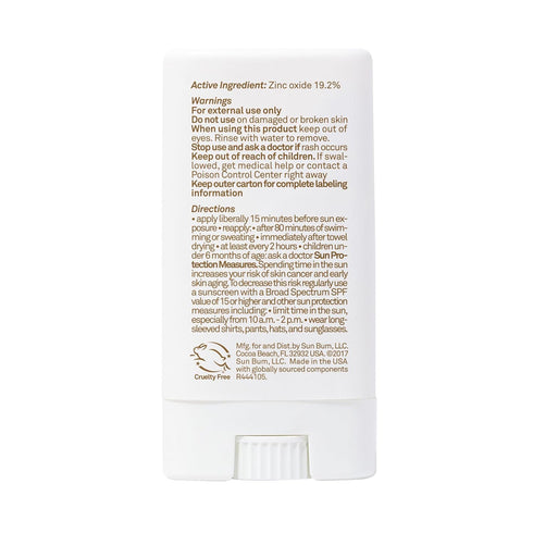 Sun Bum Mineral SPF 50 Sunscreen Face Stick - Vegan, Broad Spectrum Natural Sunscreen .45 oz