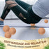 Seenelling 50 (2 Inch) Pcs Cork Massage Ball Solid Hard Myofascial Release Yoga Ball for Back Foot Neck Pain Therapy