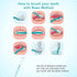 Soft S-Shaped Manual Toothbrush for Adults - Nano Floss Bristles Vertical Tooth Brush (1 Green)