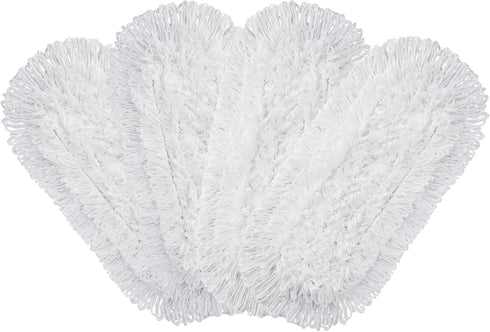Microfiber Mop Pads 4 Pieces for Floor Cleaning, Full Polyester Replacement Pads for CLEANHOME Dust Mop