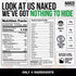 Naked Protein Powder Blend - Unflavored Egg, Whey and Casein Protein